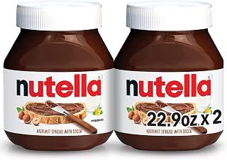Nutella Hazelnut Spread With Cocoa For Breakfast, 2 Pack, 22.9 Oz Per Jar