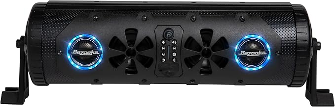 Bazooka G3 Bluetooth 16 inch Party Bar | 450-watt Max Power | LED Lights | Party Button Music Sharing | Marine Grade Speakers | Off Road, Golf Cart, Marine, and Outdoor Speaker System