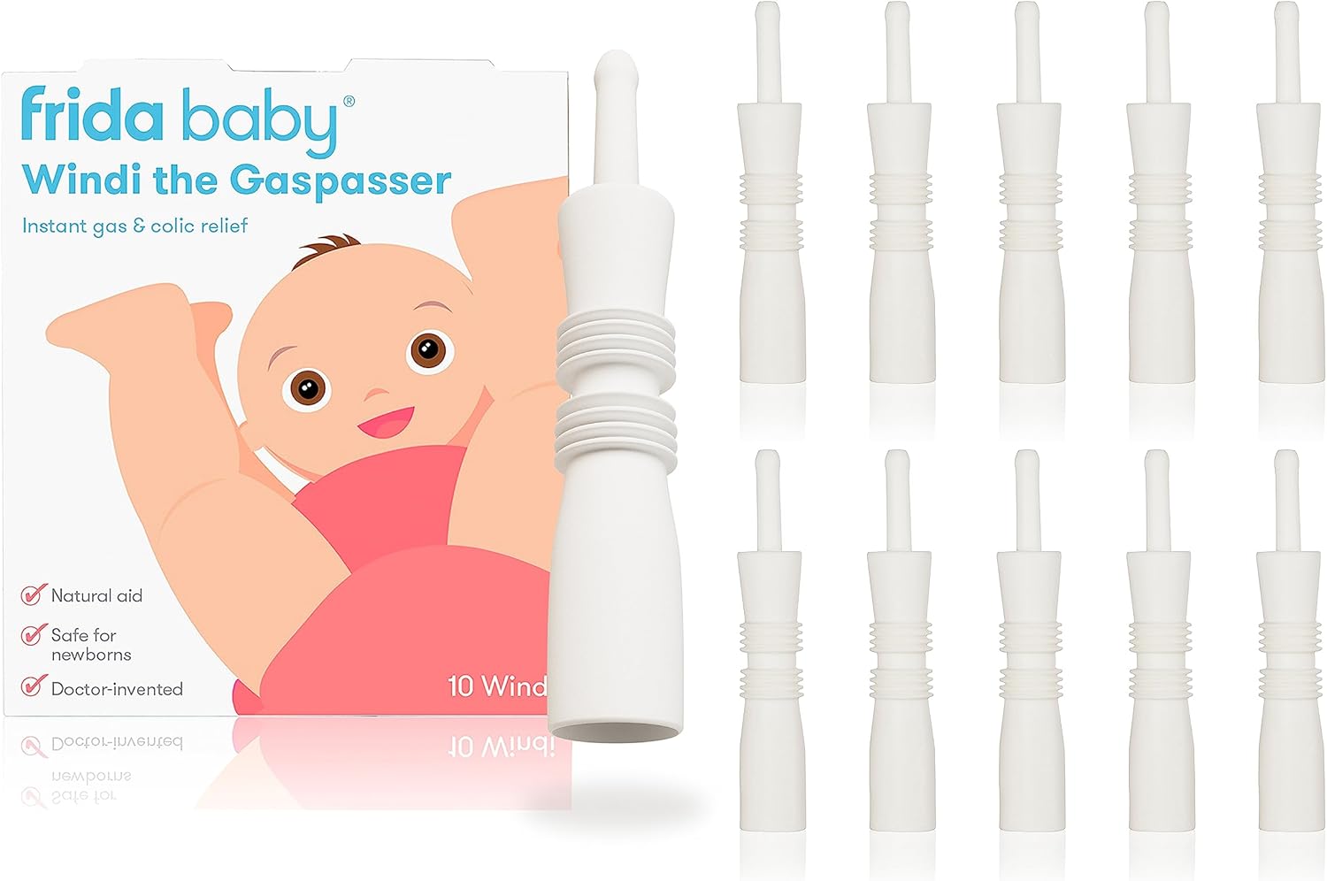 Frida Baby Windi Gas Passer Baby Gas Relief and Colic Baby Relief, 10 Count