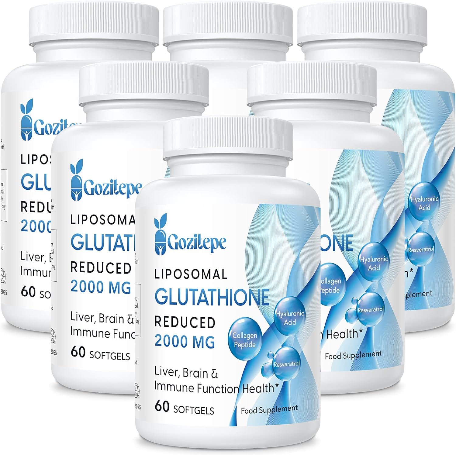 Liposomal Glutathione Reduced 2000mg, 60 Capsules