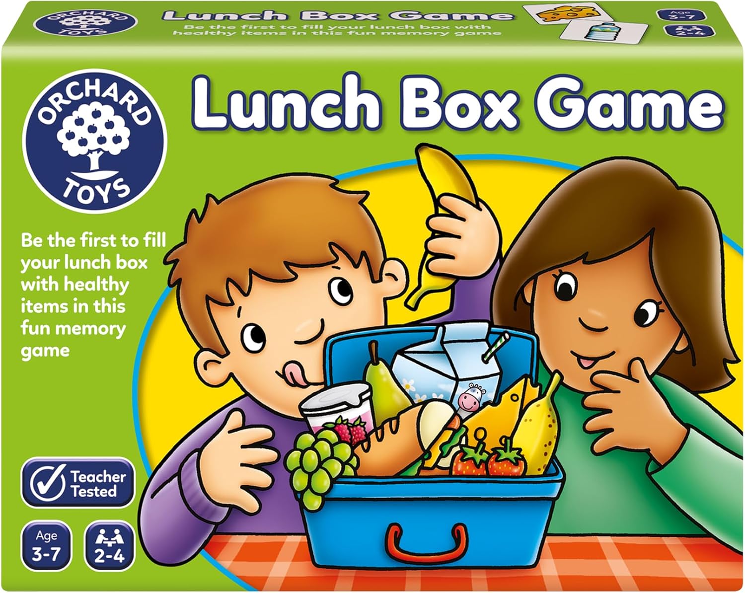 Orchard Toys Lunch Box Game, A Fun Memory Game, Perfect For Children Age 3-7, Educational Game Toy, Family Game