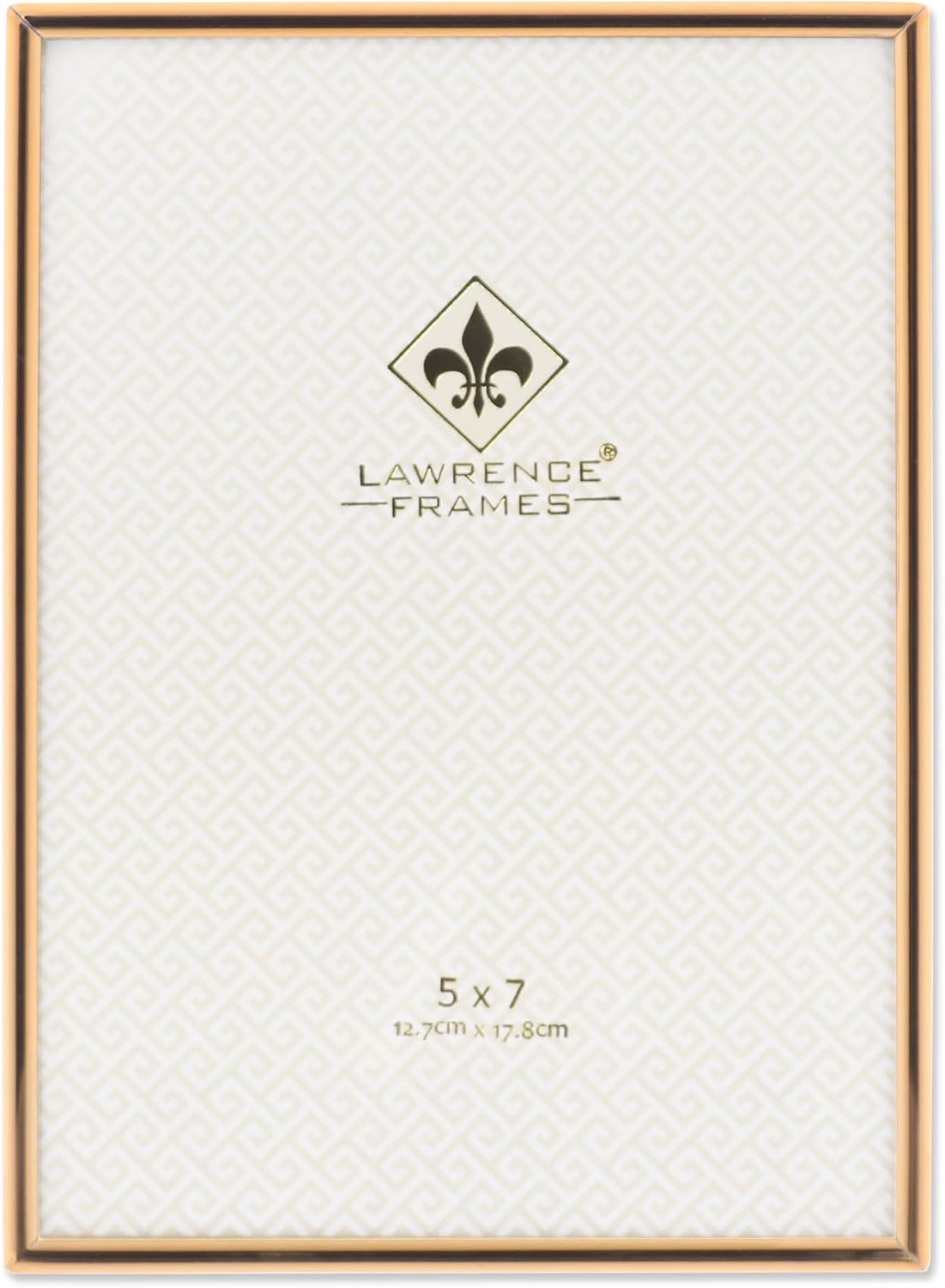 Lawrence Frames 5" W x 7" H Simply Gold Metal Picture Frame (670057)