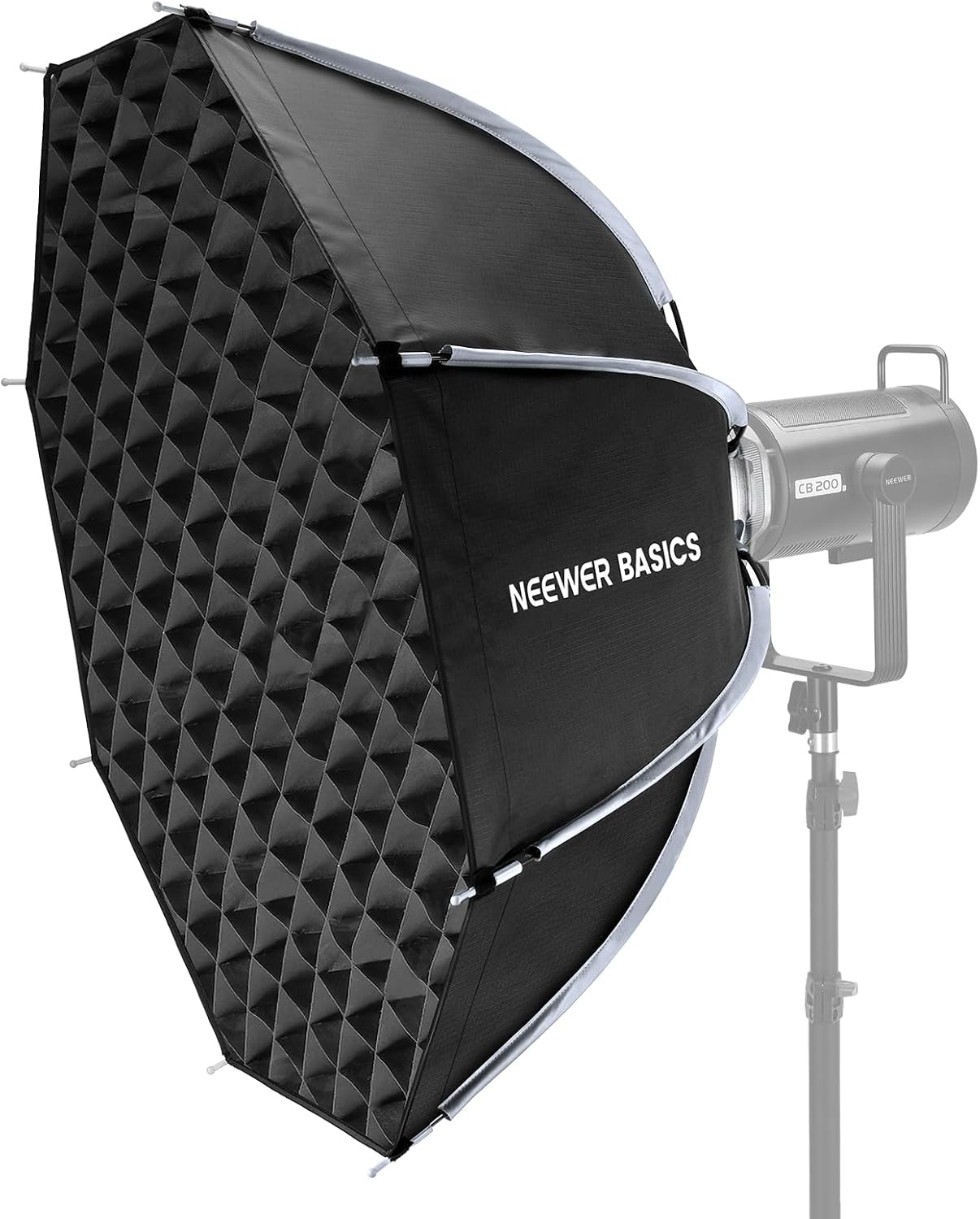 NEEWER Basics Octagonal Softbox Bowens Mount, 35.4'' Quick Release Soft Box Lighting Set with Grid, Compatible with Aputure 150c Compatible with Godox SL60w, for FS300C FS150B HB80C CB200C Q6, NS64P