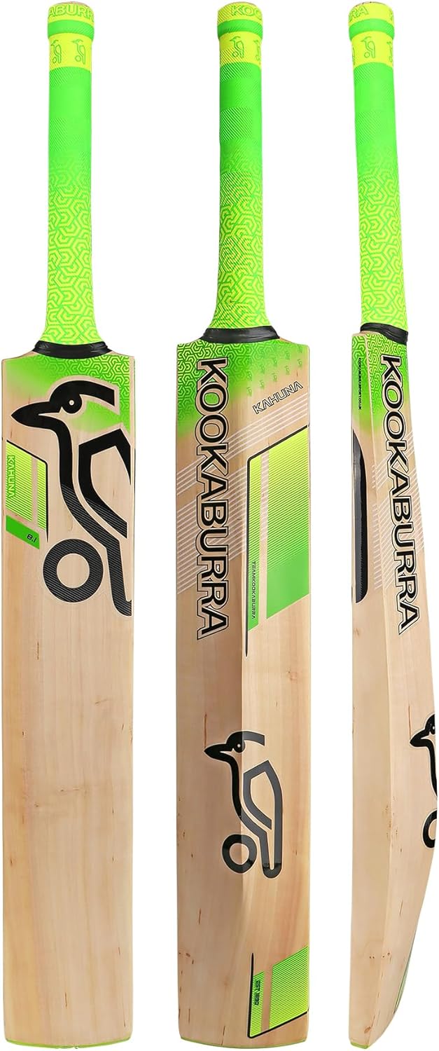 Kookaburra Kahuna 8.1 Cricket Bat - Size 5, Lime Green