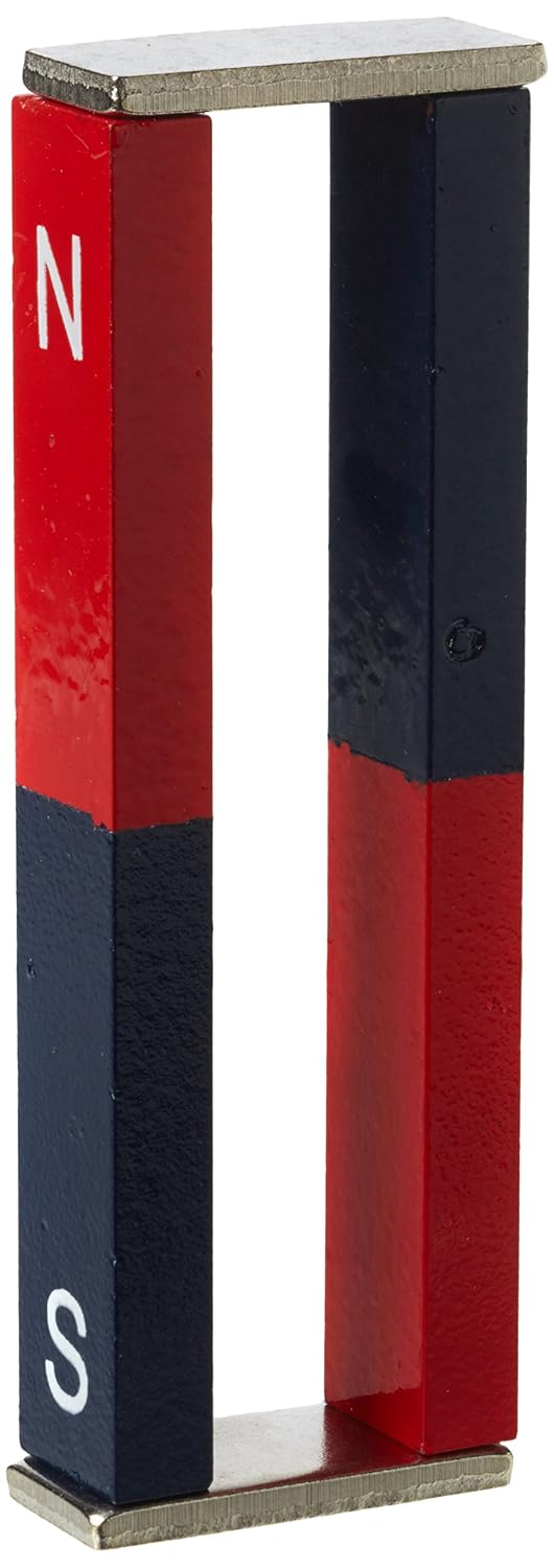 2 Educational Alnico Bar Magnet for Science, Education, Experiments, Students, and Teachers - North & South Identified - 11mm x 6mm x 75mm