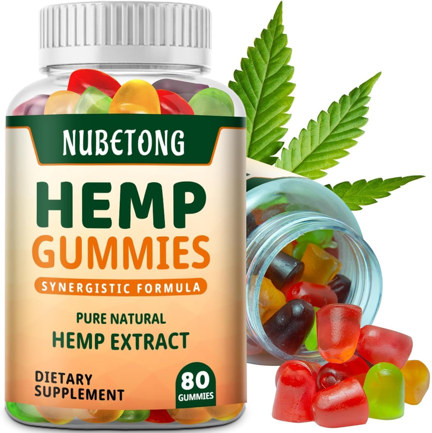 Hemp Gummies for Sleep, Anxiety, Pain High Potency Extra Strength Hemp Oil Extract Organic Edible Gummy Supplement for Adult Hemp Gummy