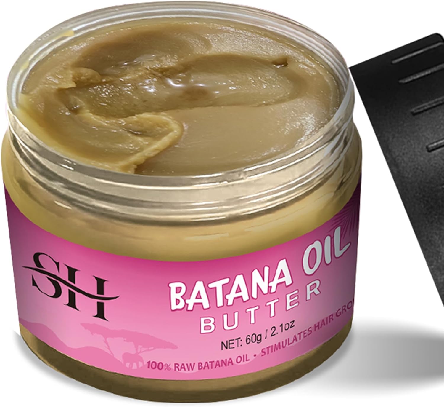 gowwim Batana Oil Pure,100% Batana Oil for Hair Growth Dr Sebi,Veganic Natural Hair Growth Oil Repair Damaged Hair,Effective Against Hair Loss,Promote Hair Regrowth,60g,2.1Oz