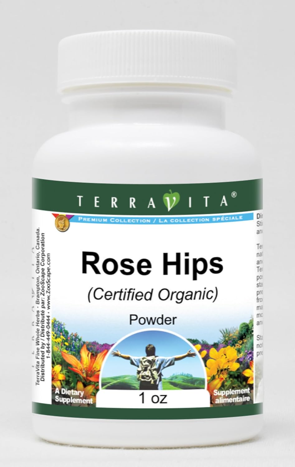 Rose HIPS (Certified Organic) Powder (1 oz, ZIN: 518700) - 3 Pack