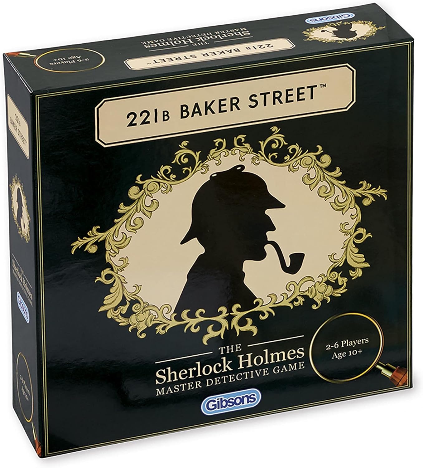Gibsons 221b Baker Street Detective Board Game | Sherlock Holmes Fun Game Age 10+ for Adults & Kids | Crime Murder Mystery | Ages 10+, 2-6 Players