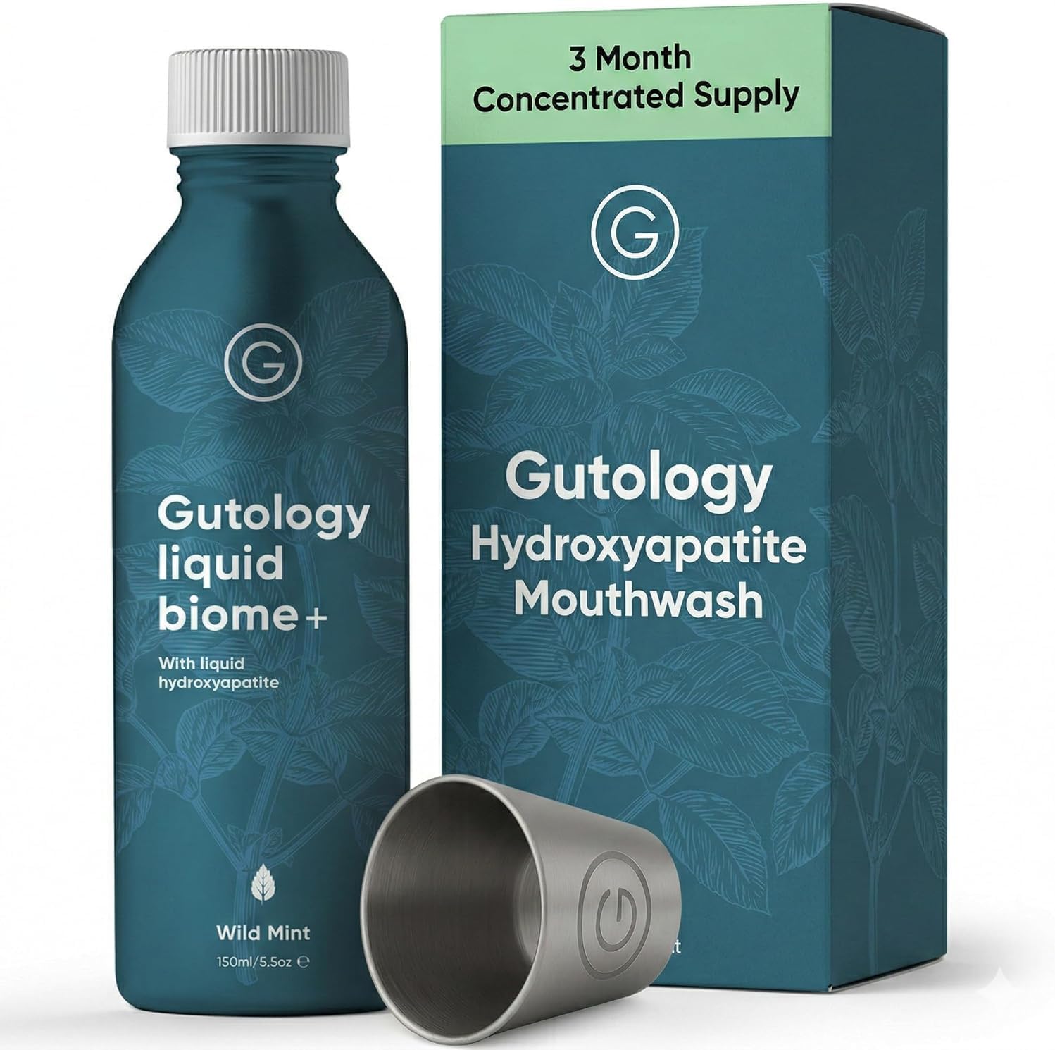 Gutology Hydroxyapatite Mouthwash Alcohol & Fluoride Free 3 Month Supply