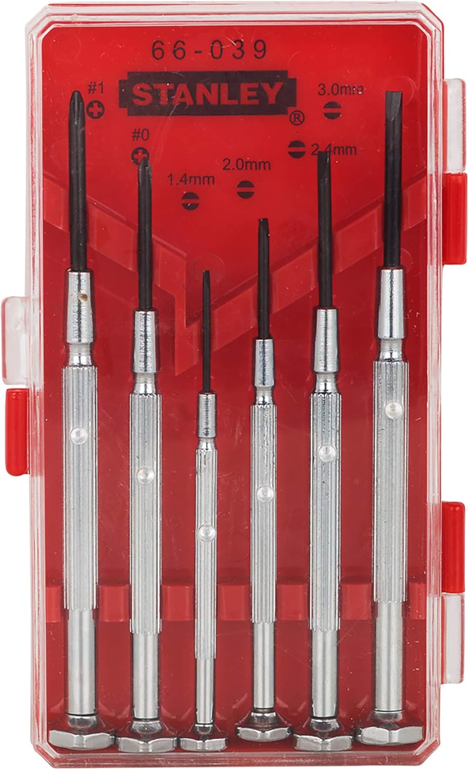 Stanley Hand Tools 66-039 6 Piece Jeweler's Screwdriver Set