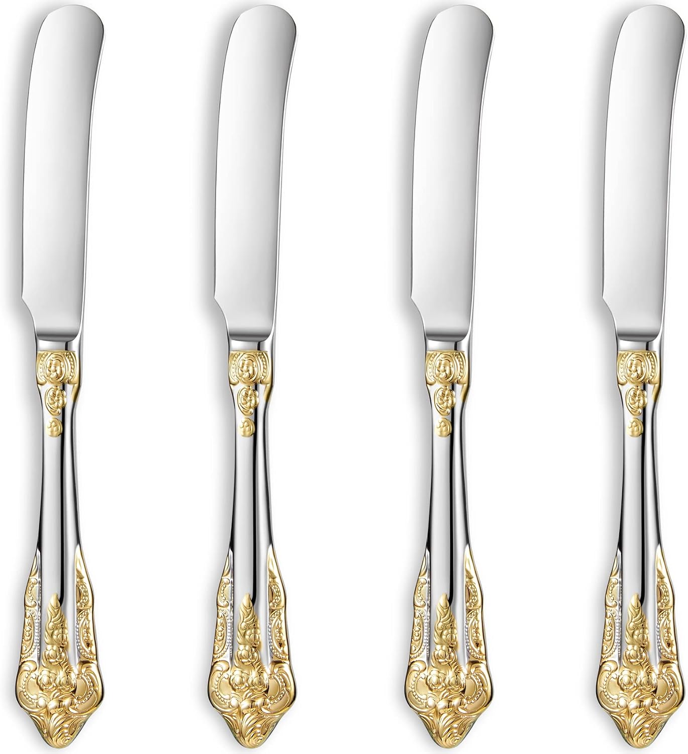Gorgeous 4-Piece 6.9-Inch 18/10 Stainless Steel Butter Spreader Set