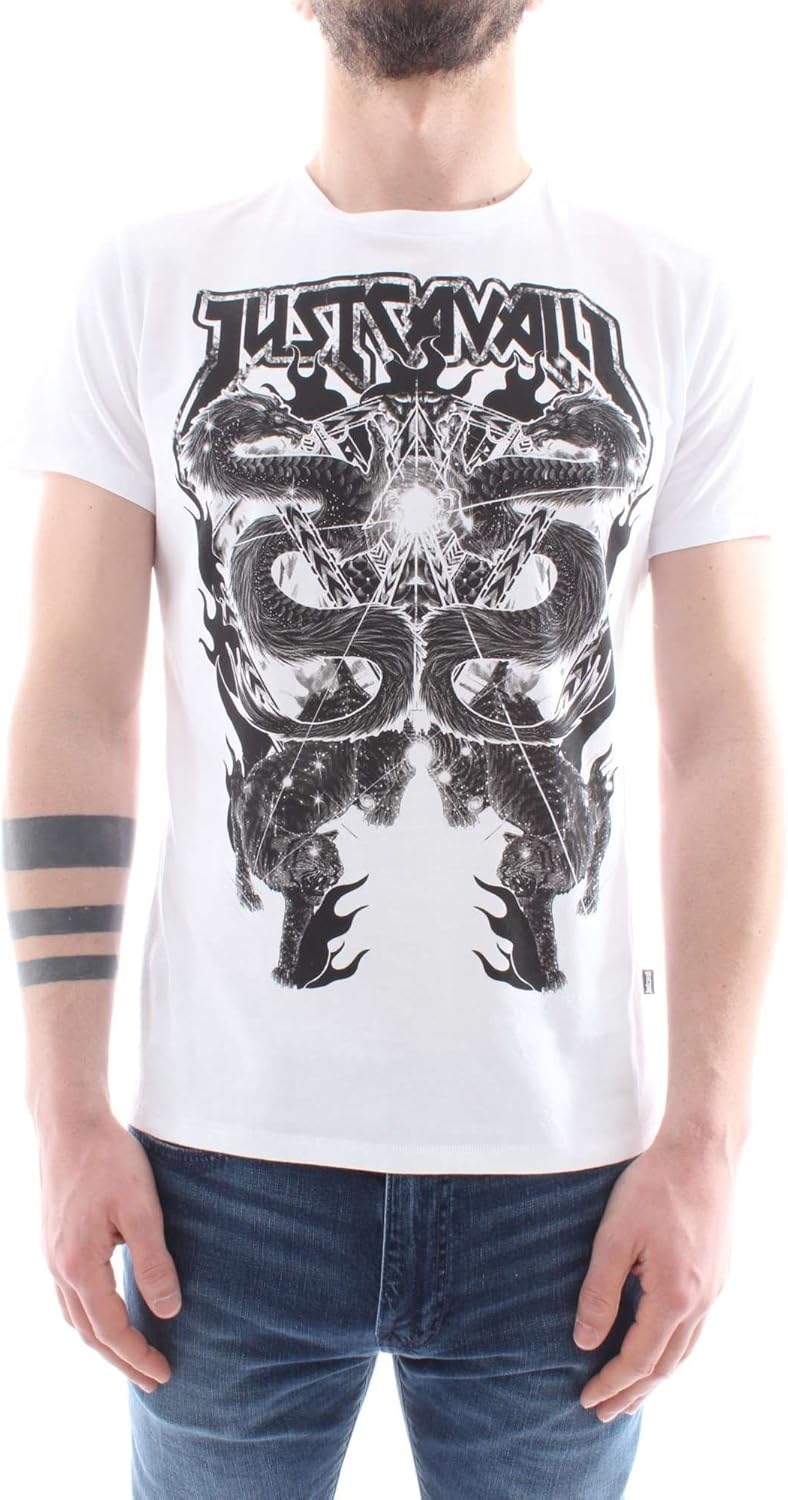 Just Cavalli Men's Graphic Tee T-Shirt