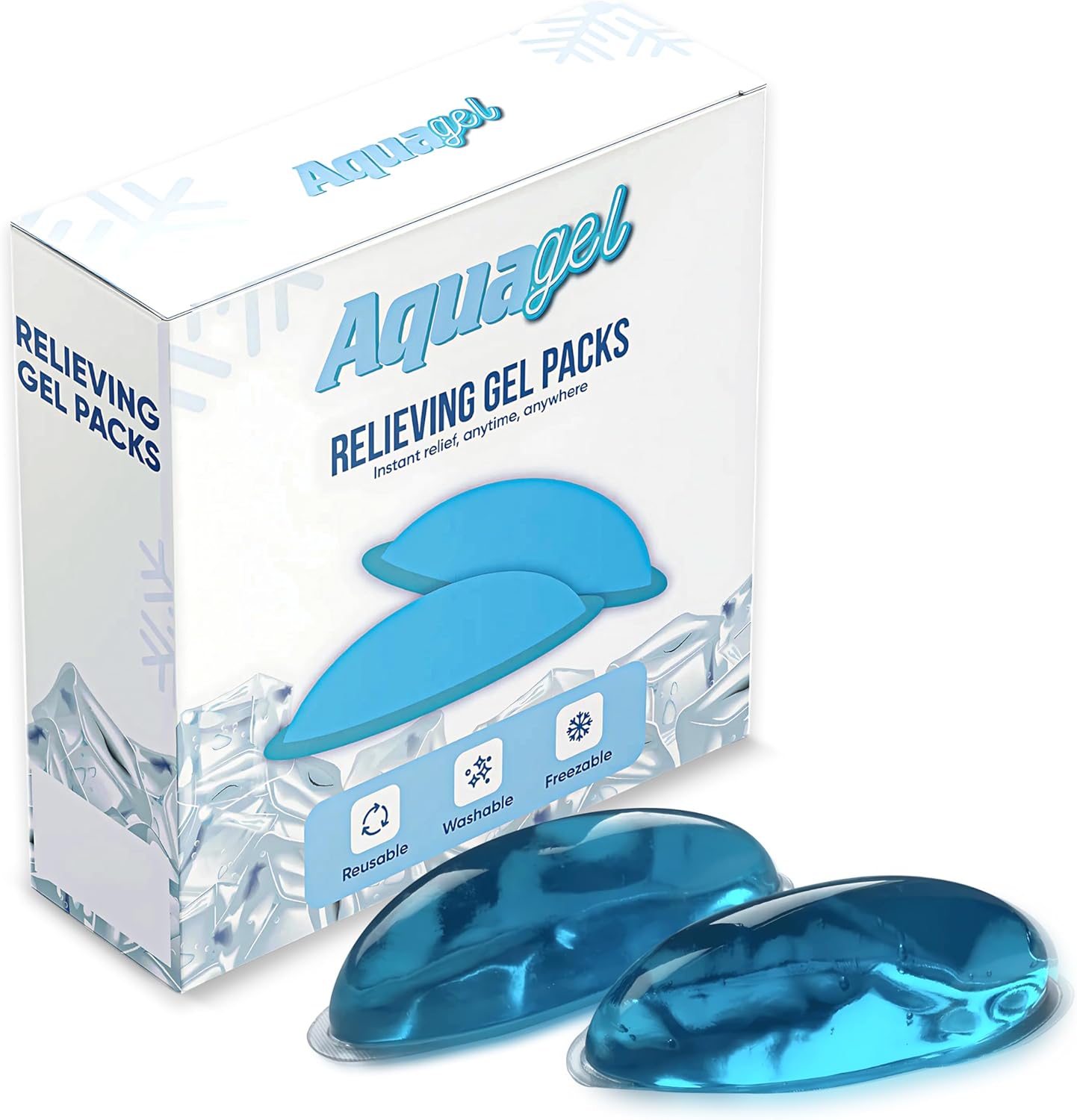 Hemorrhoid Cooling Gel Pack with Aquagel Technology - Discreetly Packaged Relief for Hemorrhoids and Painful Swelling