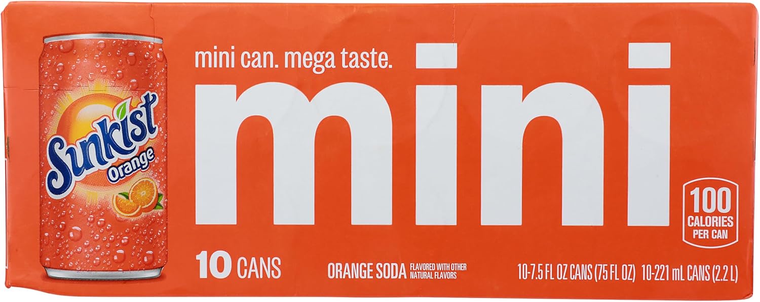 Sunkist Sunkist Regular 10pk Mini Can, 75 Fl Oz