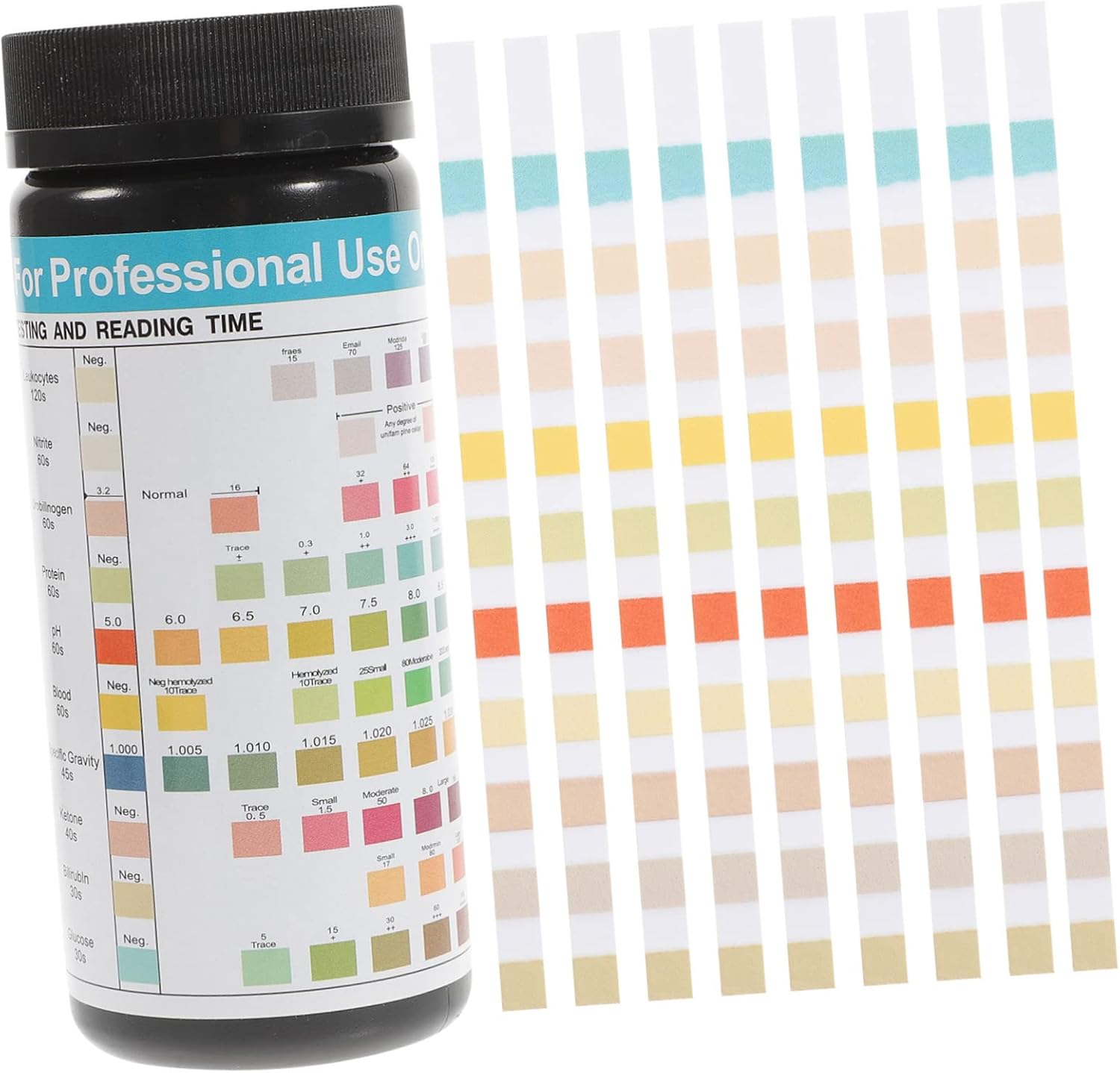 ORFOFE 100Pcs Ketone Test Strips Urine for Medical Use Accurate Ph Urine Health Monitoring Use Test Strips for Family Health
