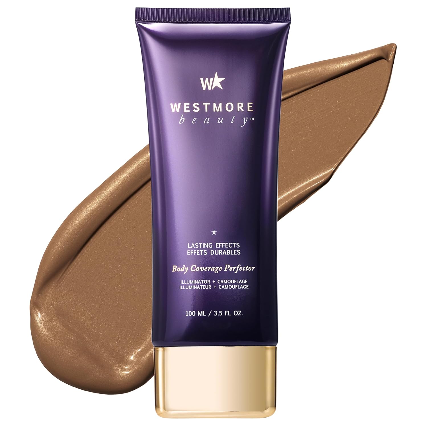 Westmore Beauty Body Coverage Perfector – Waterproof Leg & Body Makeup/Bronzer For Women - Best Tattoo Cover Up Makeup & Tattoo Concealer - 3.5 Oz Golden Radiance
