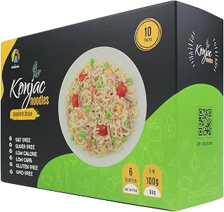 Hethstia Konjac Noodle Low Carb Pasta Shirataki Spaghetti 56.5 Oz Instant Konjac Ramen, Healthy, Pre-cooked, Low Calorie, Gluten-Free, Fat Free, Sugar Free, Vegan, Keto and Paleo-Friendly (10 Packs)