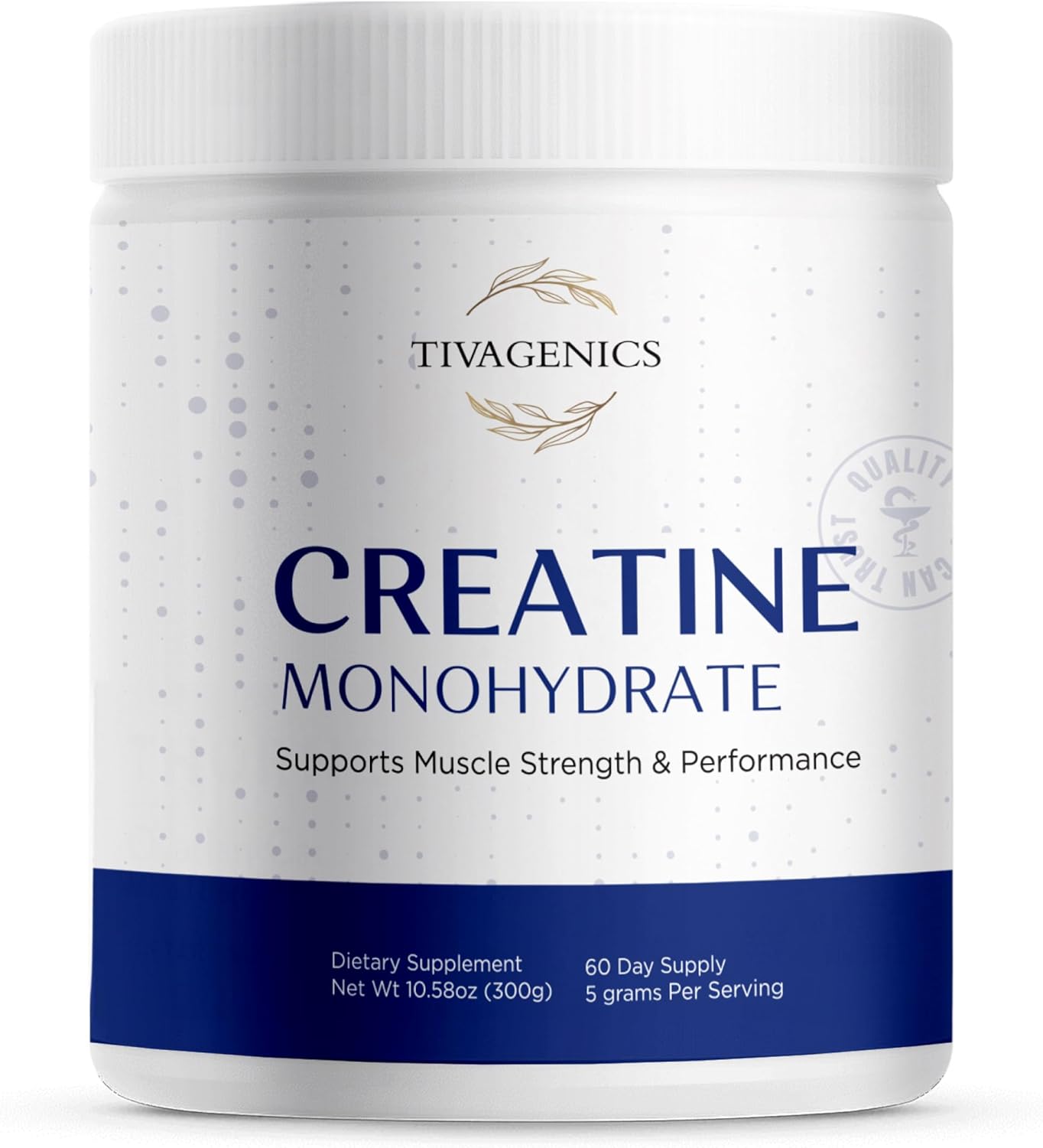 Pure Creatine Monohydrate Powder 300g – High Absorption, Micronized for Enhanced Performance, Strength & Endurance | Unflavored, Lab-Tested, Vegan-Friendly