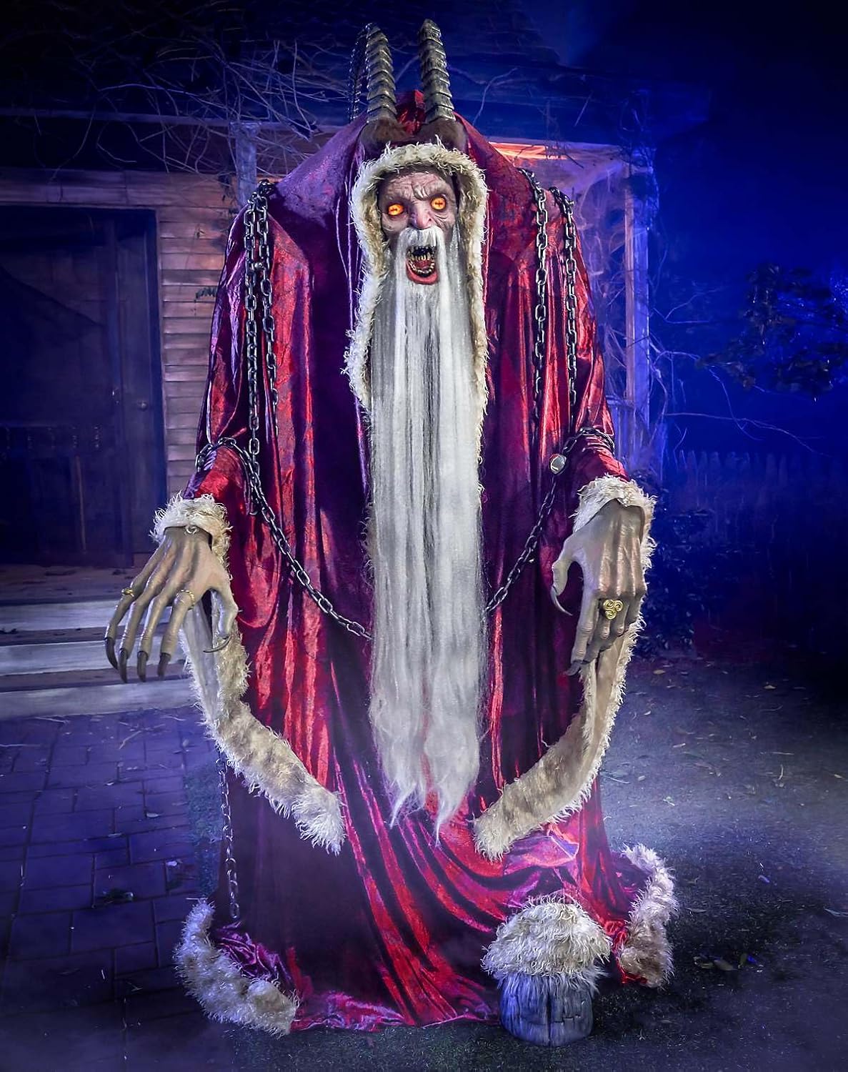 Spirit Halloween 7 Ft 3 In Krampus Animatronic, Multicolor