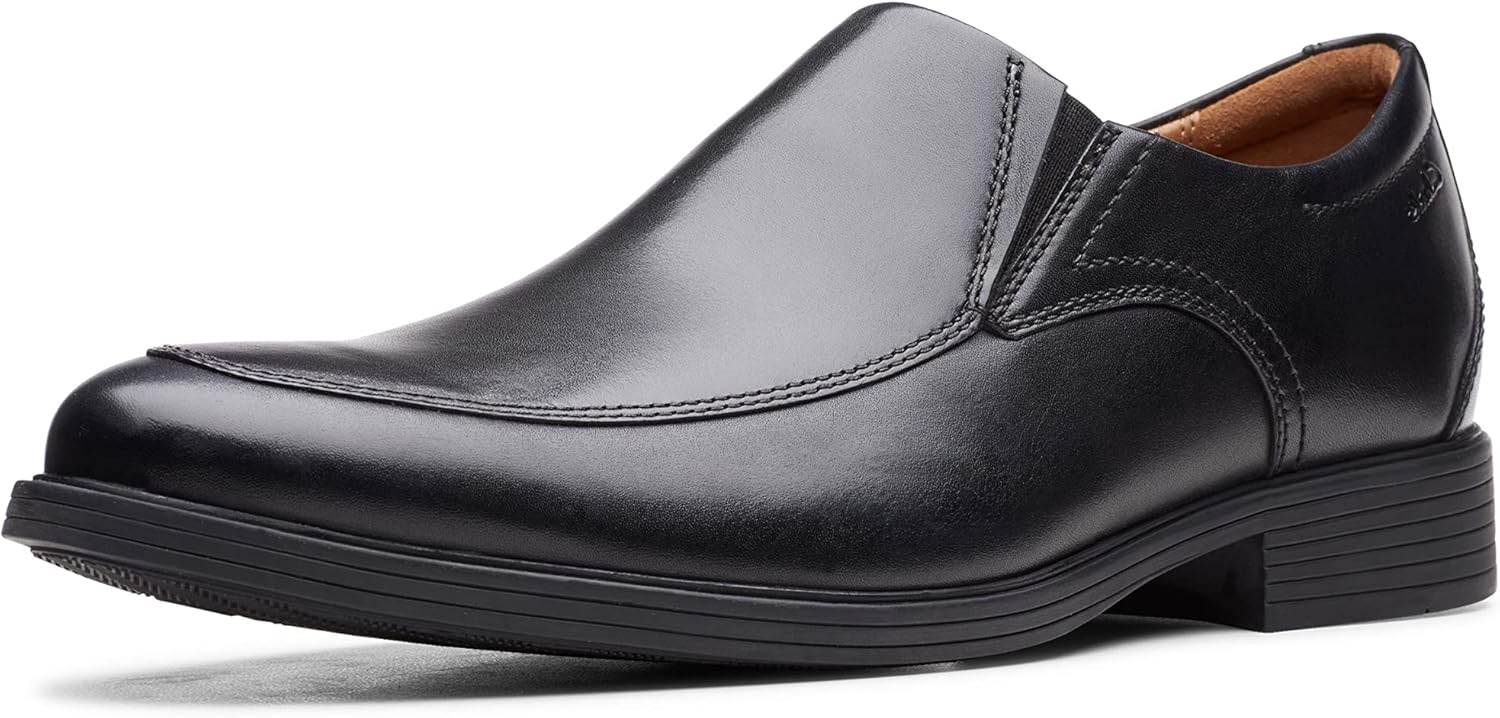 Clarks Mens Whiddon Step L:eather Leather Loafers