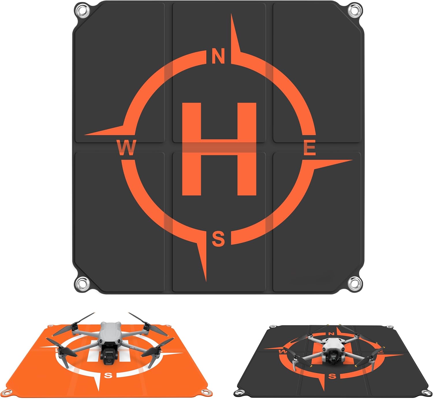 STARTRC PHOTO Drone Landing Pad Foldable 2x3 Fast-Fold, (22in/55cm) Double-Sided Waterproof Launch Pad, Helipad for DJI Mini 4 Pro/Mini 4k/AIR 3S/Neo/Mini 3/Mini 2 se/Avata 2/Flip/Mavic Drone Accessories