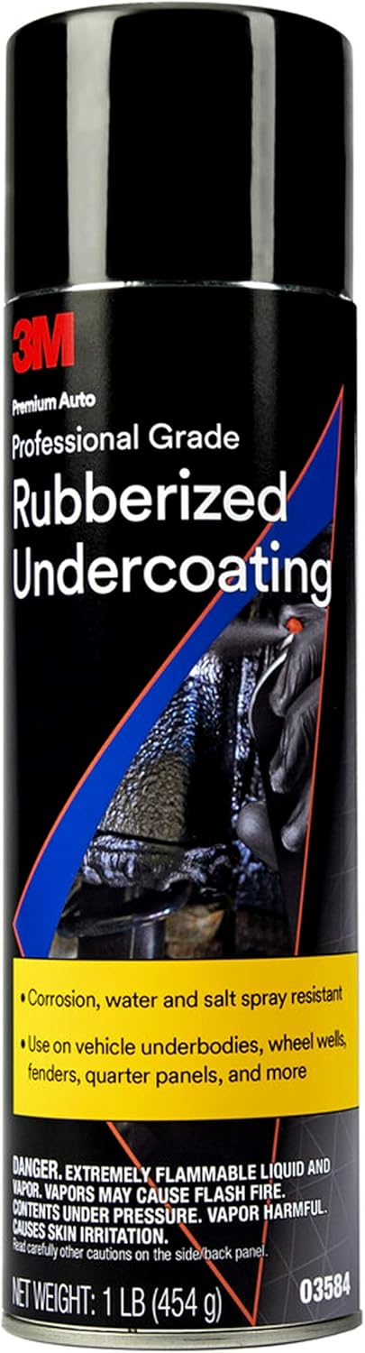 3M Professional Grade Rubberized Undercoating, Corrosion, Water and Salt Spray Resistant, 03584, 16 oz. Aerosol