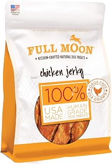 Full Moon Chicken Jerky Healthy All Natural Dog Treats Human Grade Made in USA Grain Free 24 oz