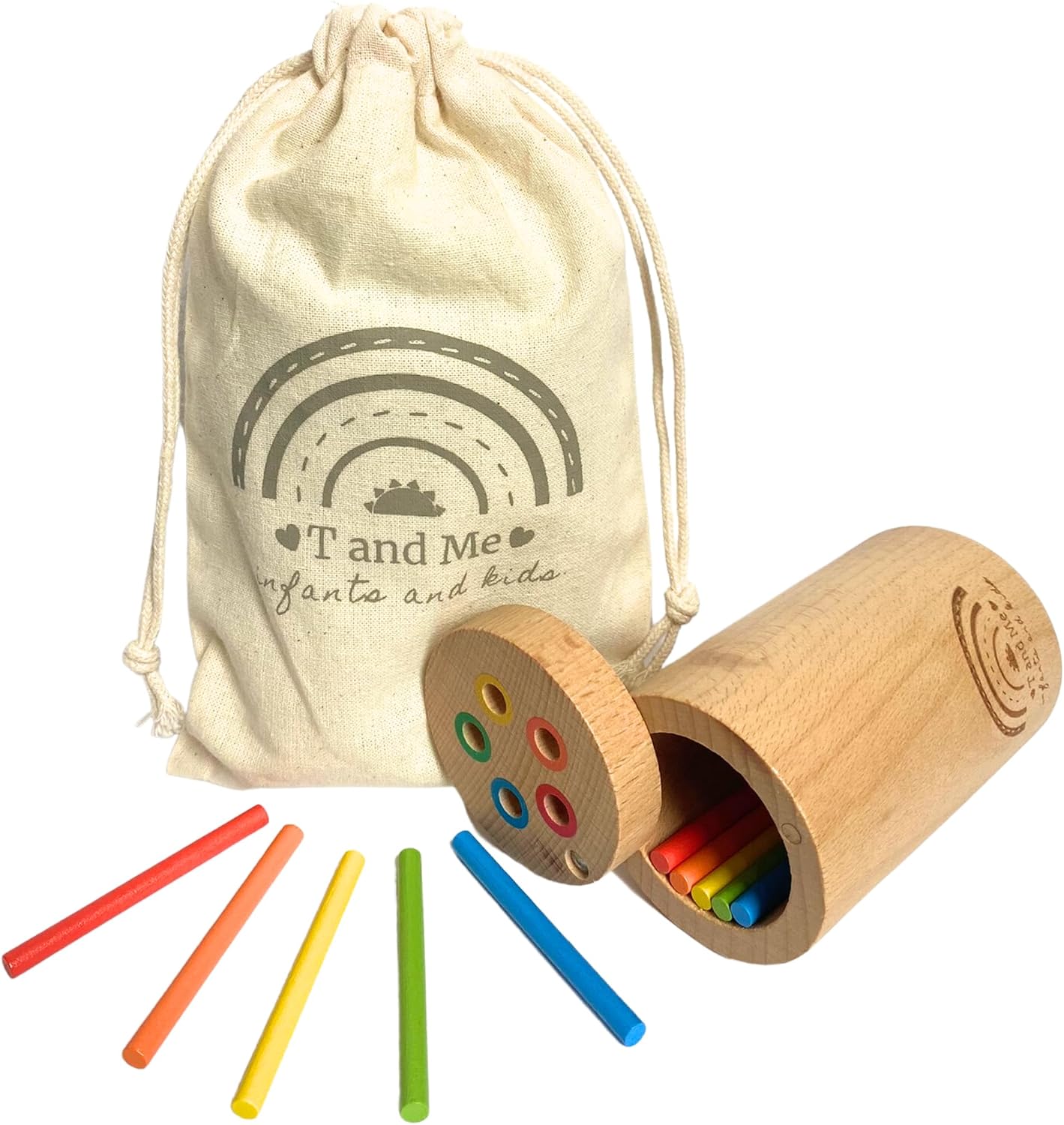 Sticks for Kids Travel Size, Montessori Toddler Toys, Toys for 1-3 Year Old, 1 Year Old Gift, Wooden Toddler Toys, Toddlers Stay Busy, Sensory Toys, Learning Toys for Toddlers, Educational Games