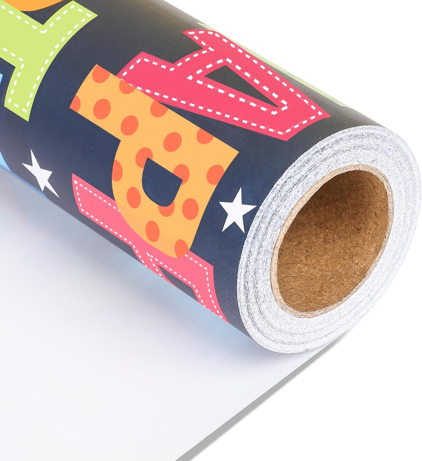 Birthday Wrapping Paper,Birthday Gift Wrapping Paper,Wrapping Paper Roll-17 Inch X 32.8 Feet Per roll,Colorful Happy Birthdays Pattern For Boys Girls, Perfect For Birthdays Party, Baby Shower