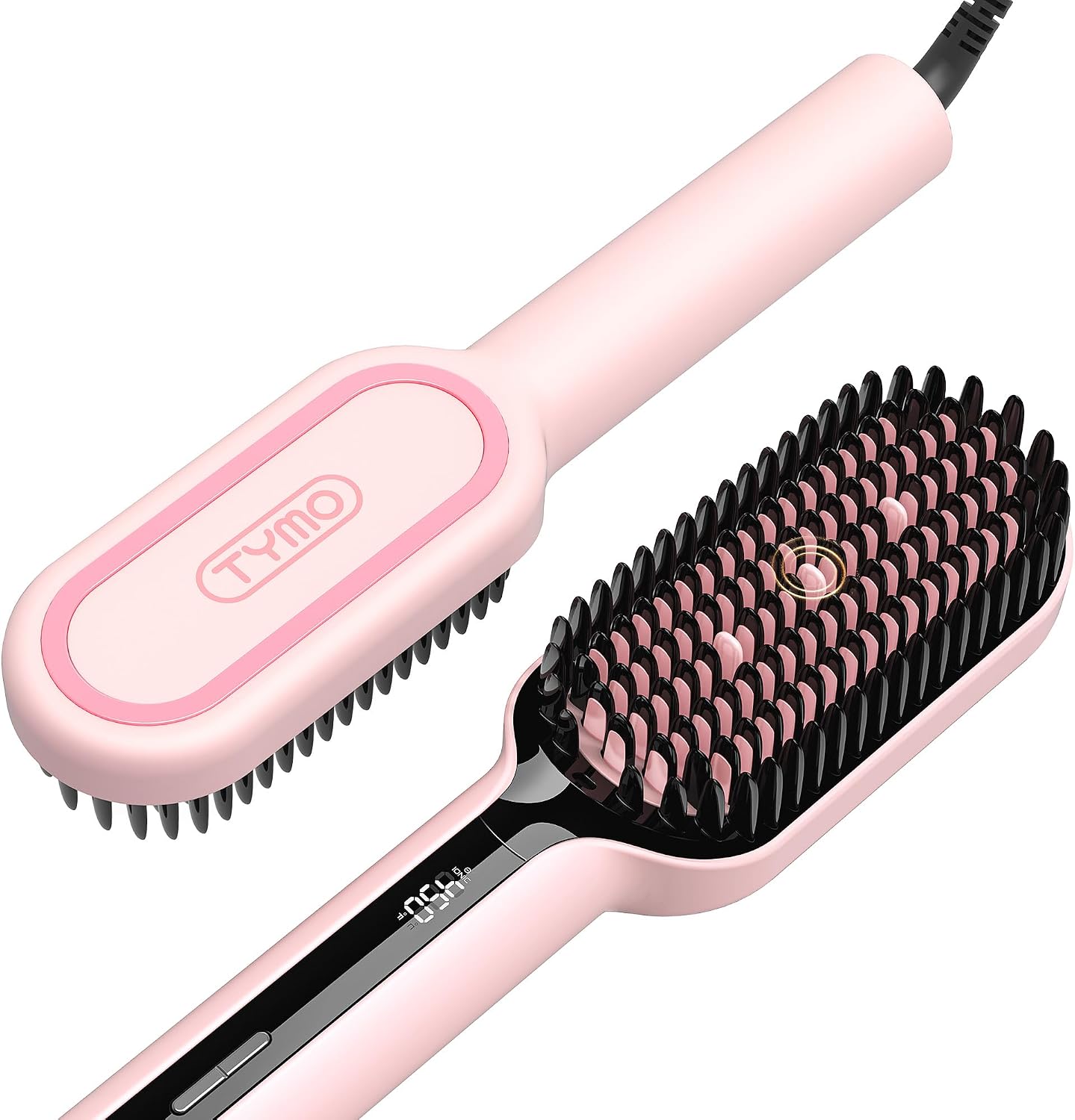 TYMO Hair Straightener Brush - Ionic Plus Straightening Brush for Women