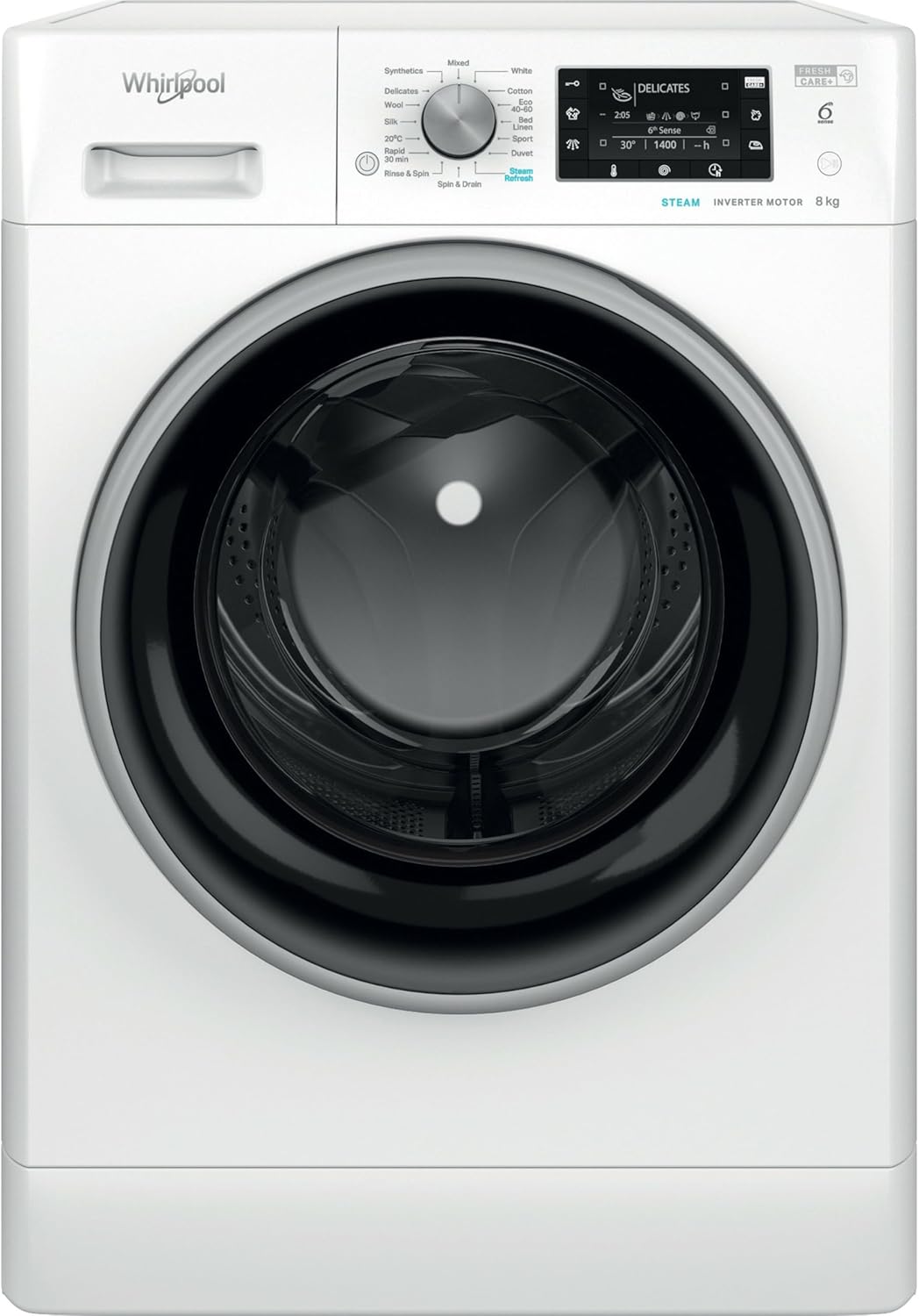 Whirlpool FreshCare FFD 8489 BSV UK 8kg Washing Machine with 1400 rpm - White - A Rated
