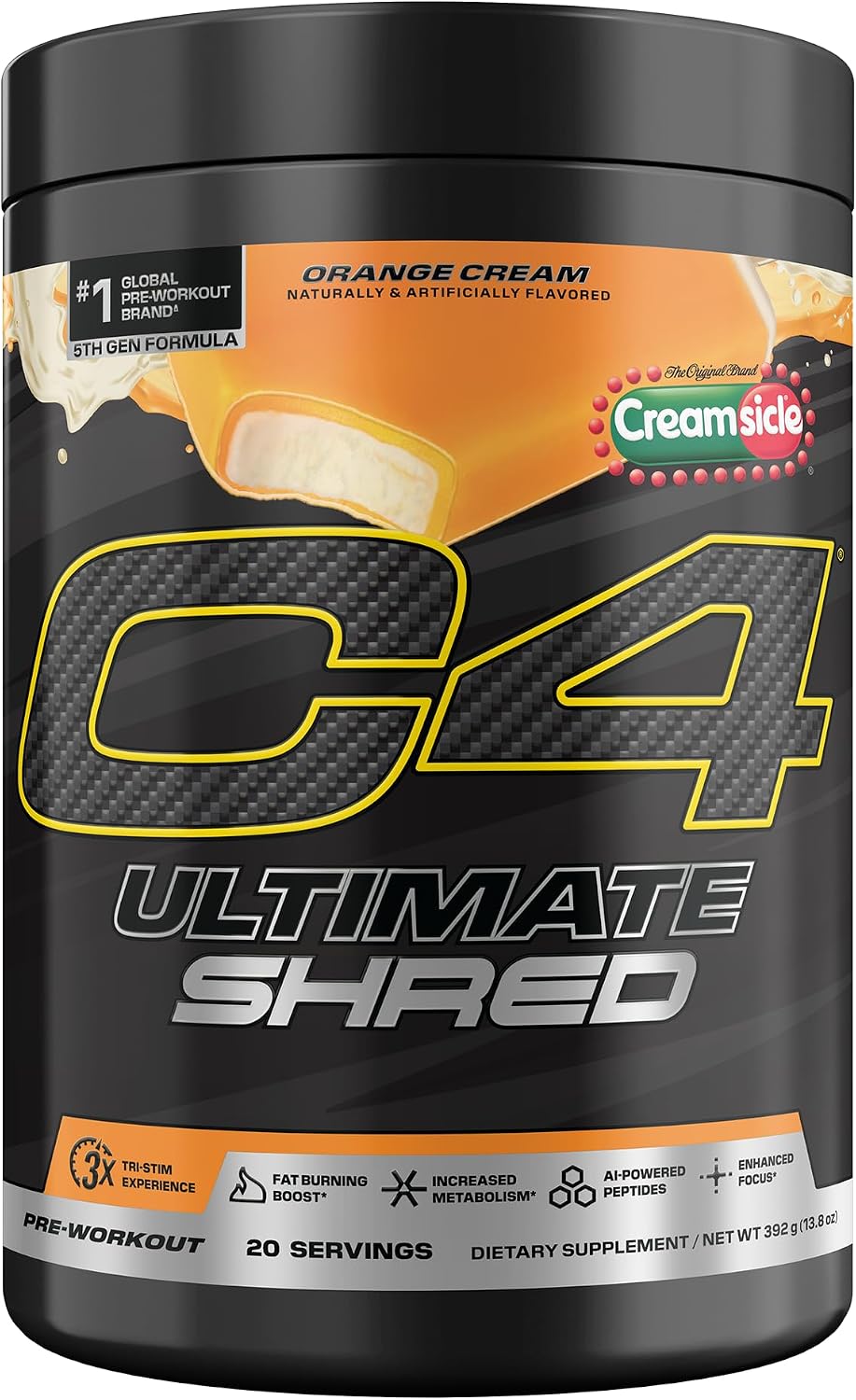C4 Ultimate Shred Pre Workout Powder for Men & Women, 20 Servings