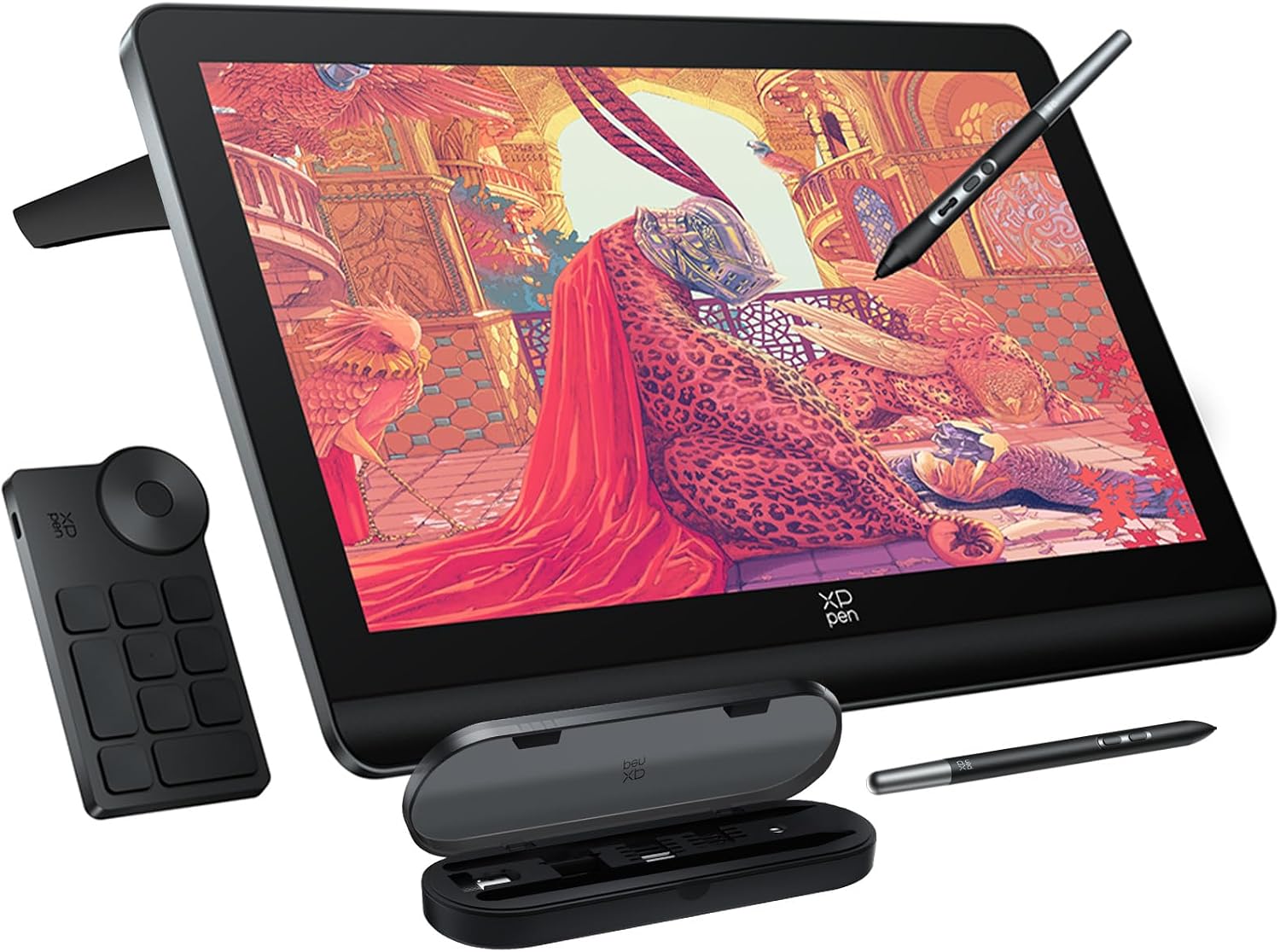 XPPen 4K UHD Artist Pro 19 Gen2 Drawing Tablet with Screen, 156% sRGB Graphic Tablet with 1.07 Billion Colors Anti-Glare Drawing Monitor with Dual 16384 Pen Pressure Stylus, Mini Keydial, 18.4"