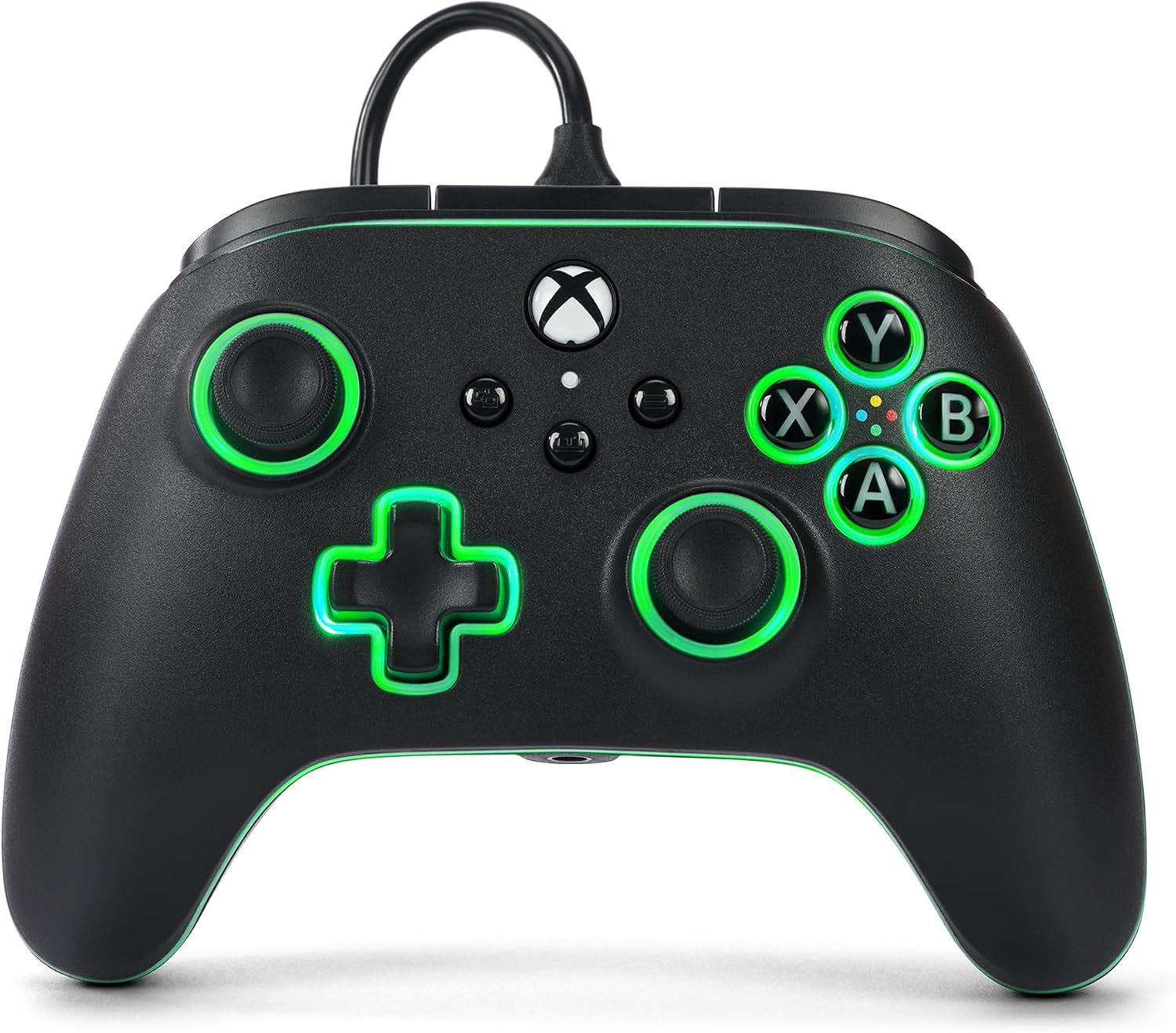 PowerA Advantage Wired Controller for Xbox Series X|S with Lumectra - Black, Gamepad, Wired Video Game Controller, Gaming Controller, works with Xbox One and Windows 10/11, Officially Licensed