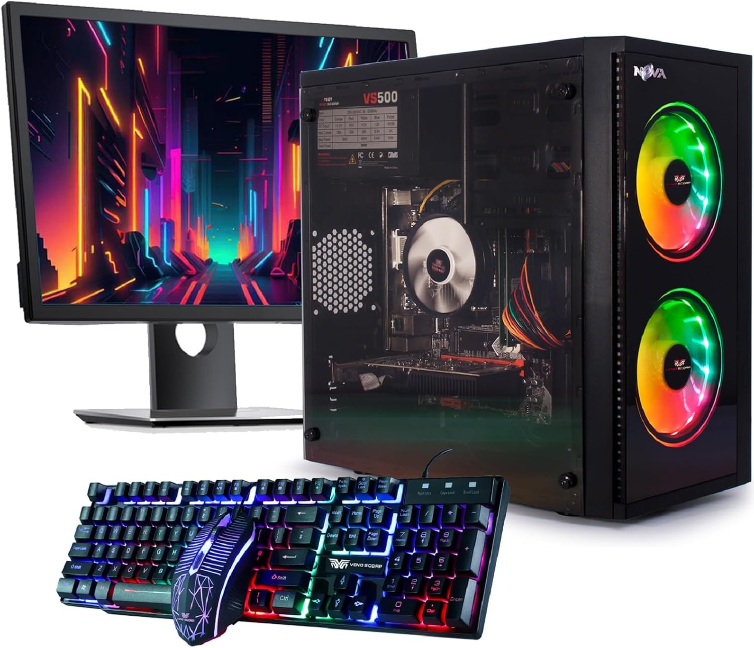 Veno Scorp Gaming PC Bundle Intel Core i5 GT 710 2GB 8GB RAM 500GB HDD Nova