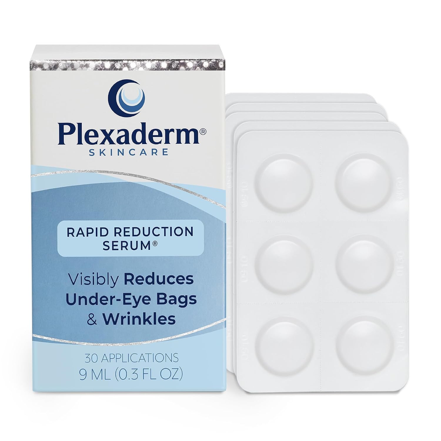 Plexaderm Eye Serum, 30 Single Use Pods - Visibly Reduces Bags & Wrinkles