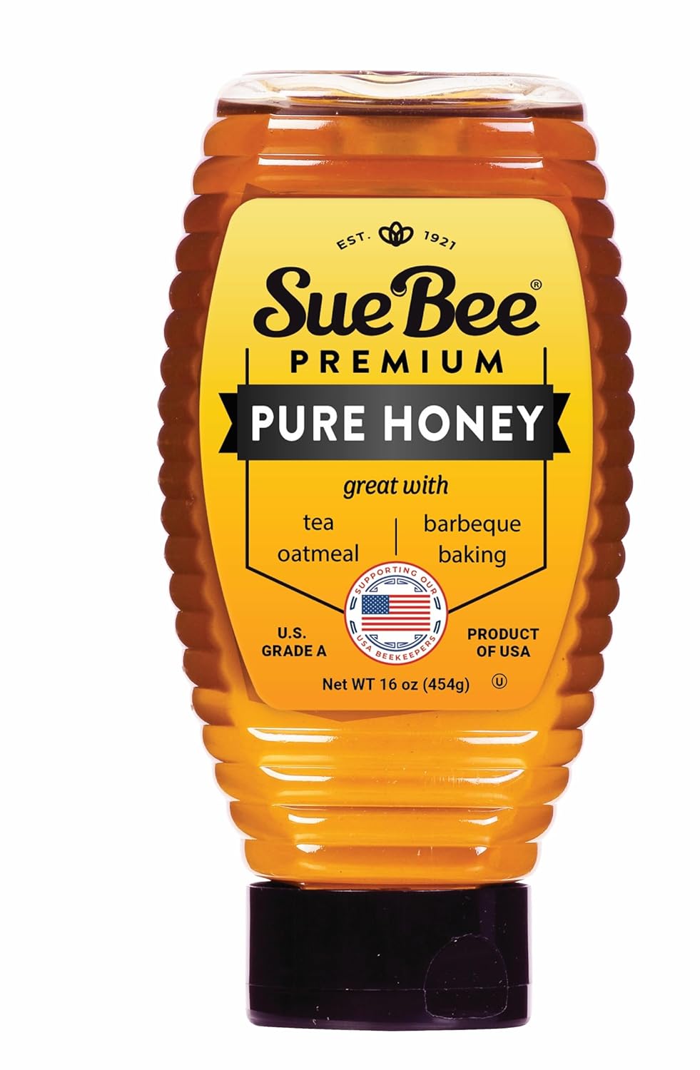Sue Bee Pure Premium Honey From USA Beekeepers, 16 Ounce