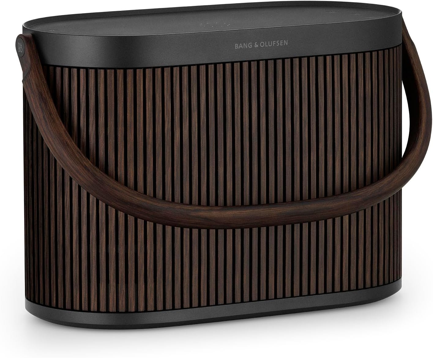 Bang & Olufsen Beosound A5 - Luxury Modular Portable Bluetooth and Wireless WiFi Speaker, Powerful Sound for Home and Outdoors with Long-Lasting Battery and Wireless Charging Pad - Dark Oak