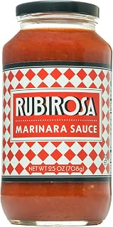 RUBIROSA Marinara Sauce I Authentic Italian Fresh Tomato Pasta Sauce & Pizza Sauce I Locally Produced I No Added Sugar, Nut-Free, Keto-Friendly, Vegan, Kosher, Gluten-Free Pantry Staple (3-Pack, 25oz)