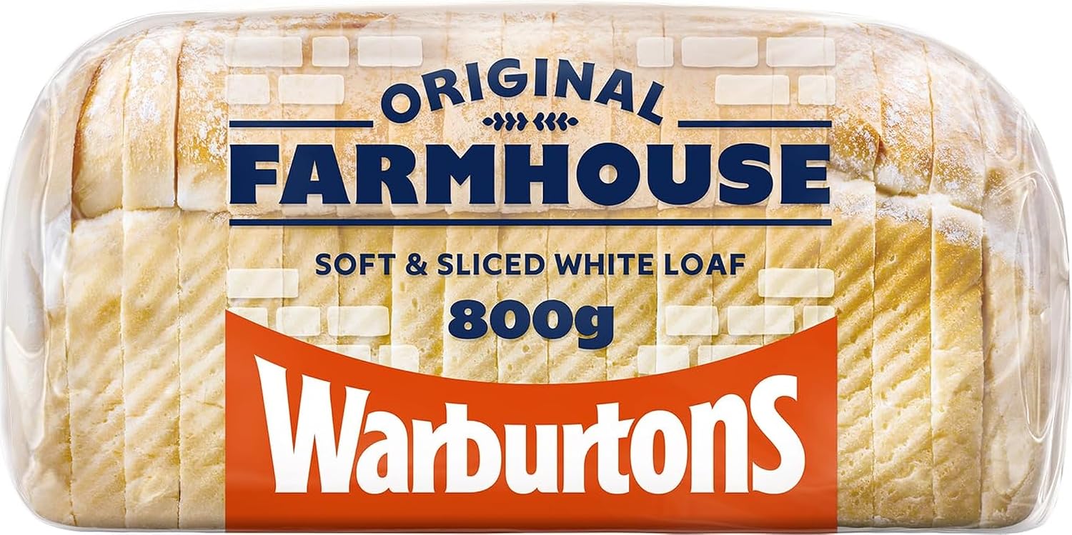 Warburtons Farmhouse Soft White Bread, 800g