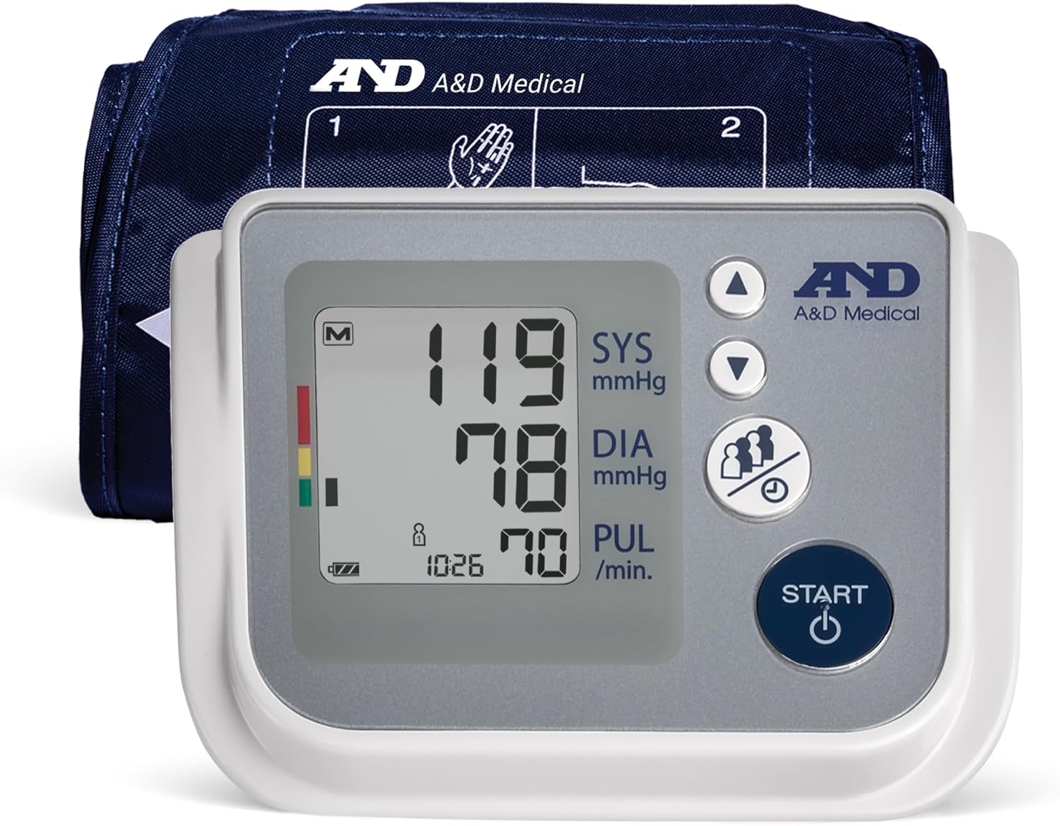 A&D Medical UA-767F Blood Pressure Monitors - Tested for Accuracy- 4 User, Easy to Use, Body Movement & Cuff Fit Detection Error, Batteries, Carrying Case