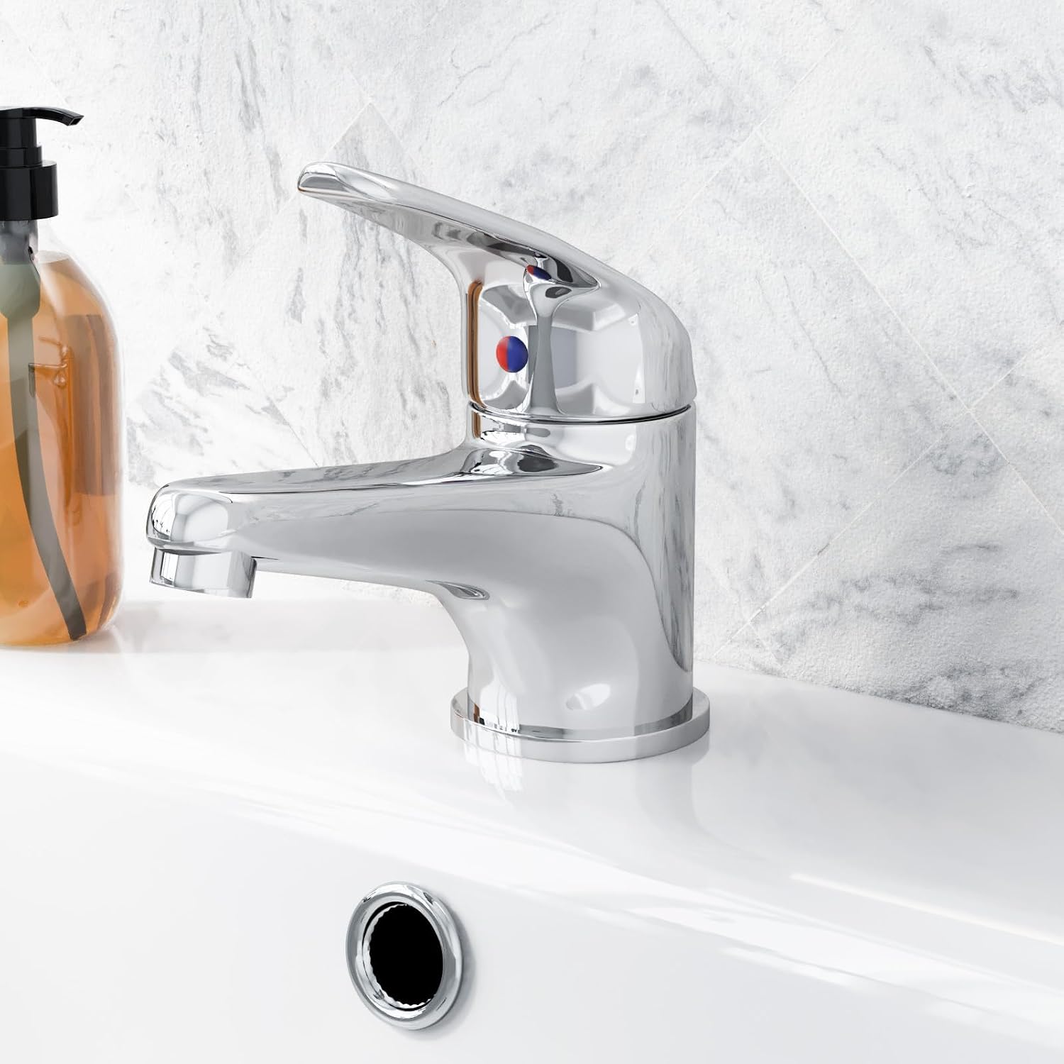 Basin Mono Mixer Tap Single Lever Bathroom Sink Faucet Deck Mounted | Studio