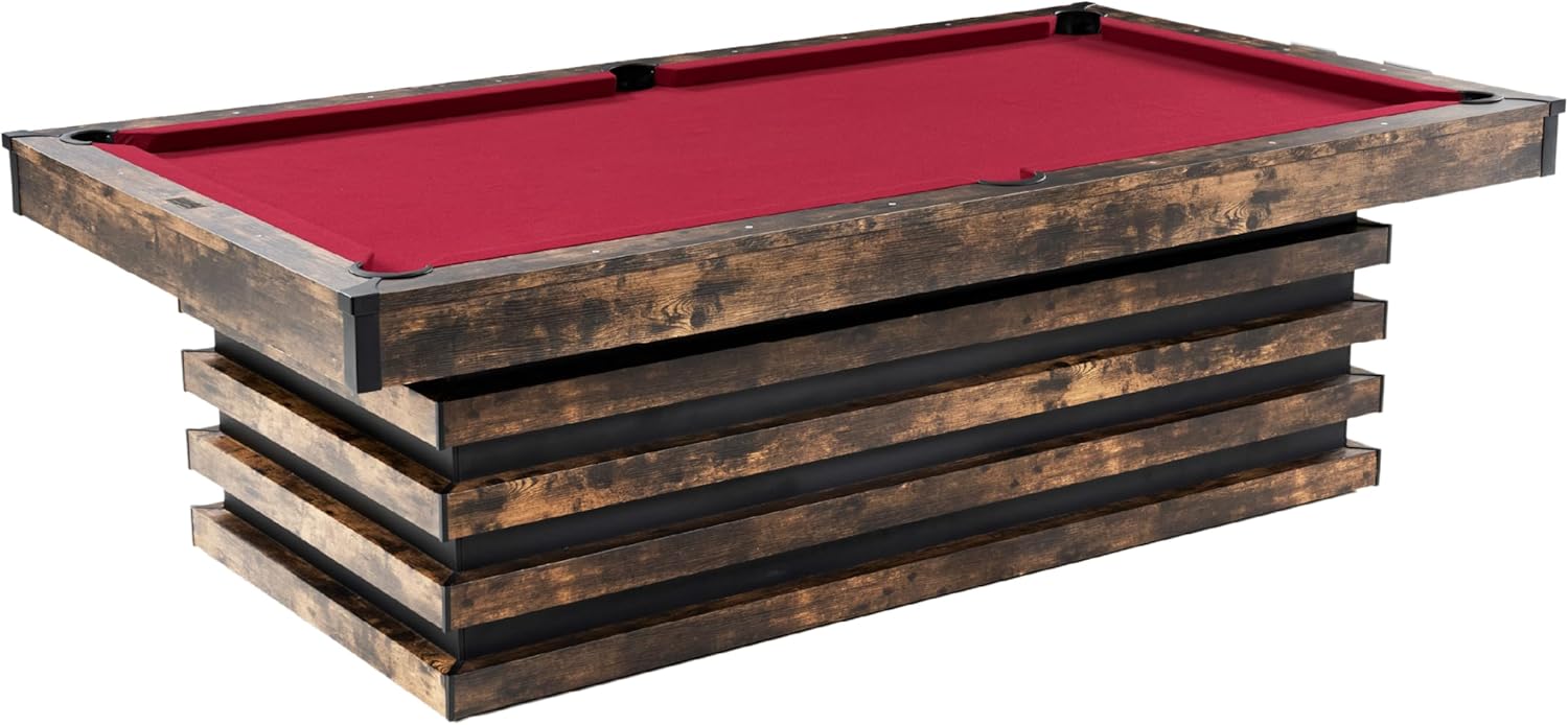 Barrington Billiards Multiple Styles Pool Table, Preassembled Playfields with Complete Billiard Accessory Sets, Perfect for Family Game Rooms