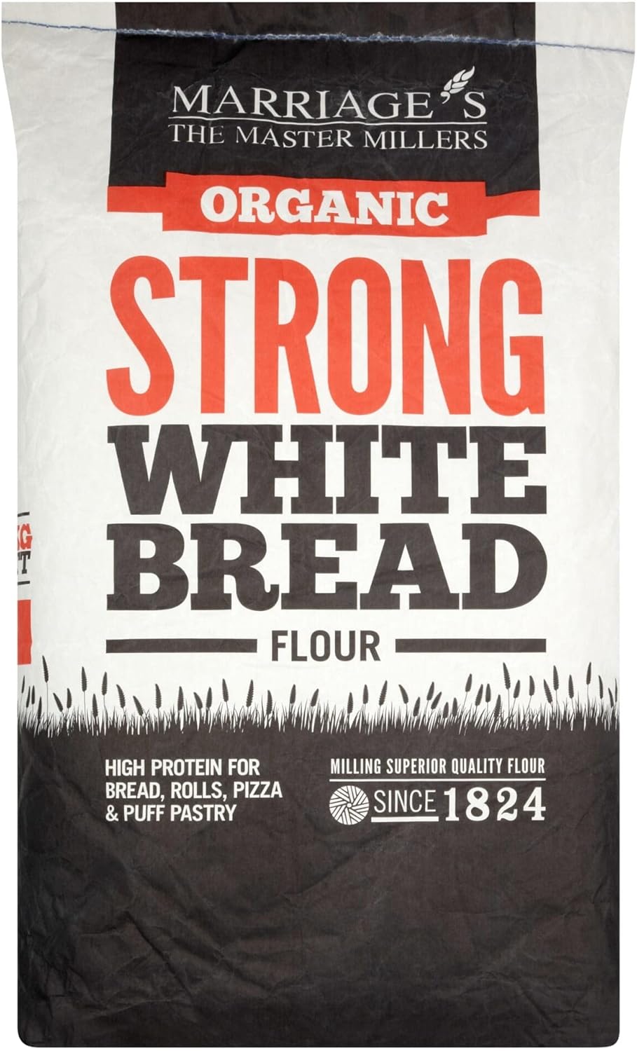 Marriages Organic Strong White Bread Flour, 16 kg