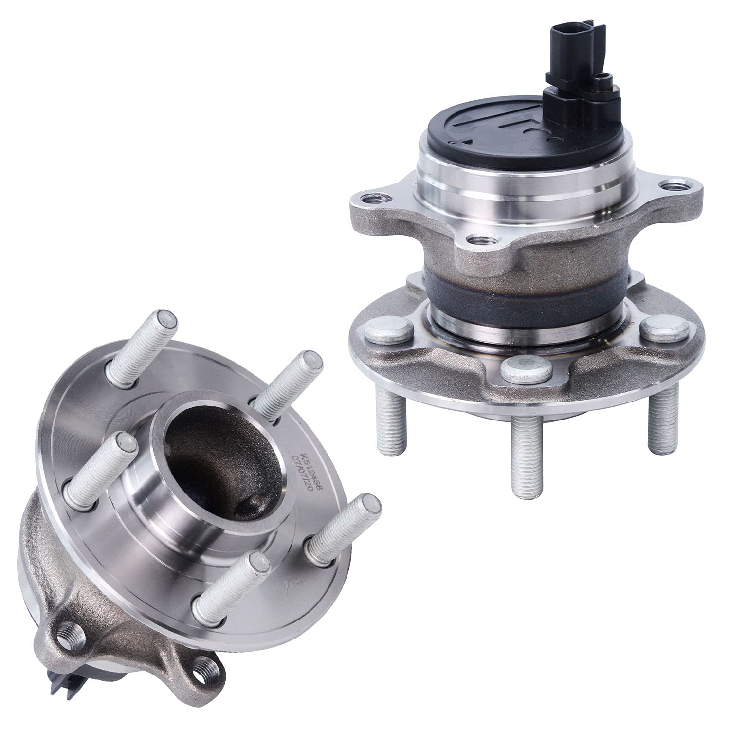 Detroit Axle - Rear Wheel Hub Bearings Replacement for 2012-2016 Ford Focus w/o Acitve Park Assit - 2pc Set