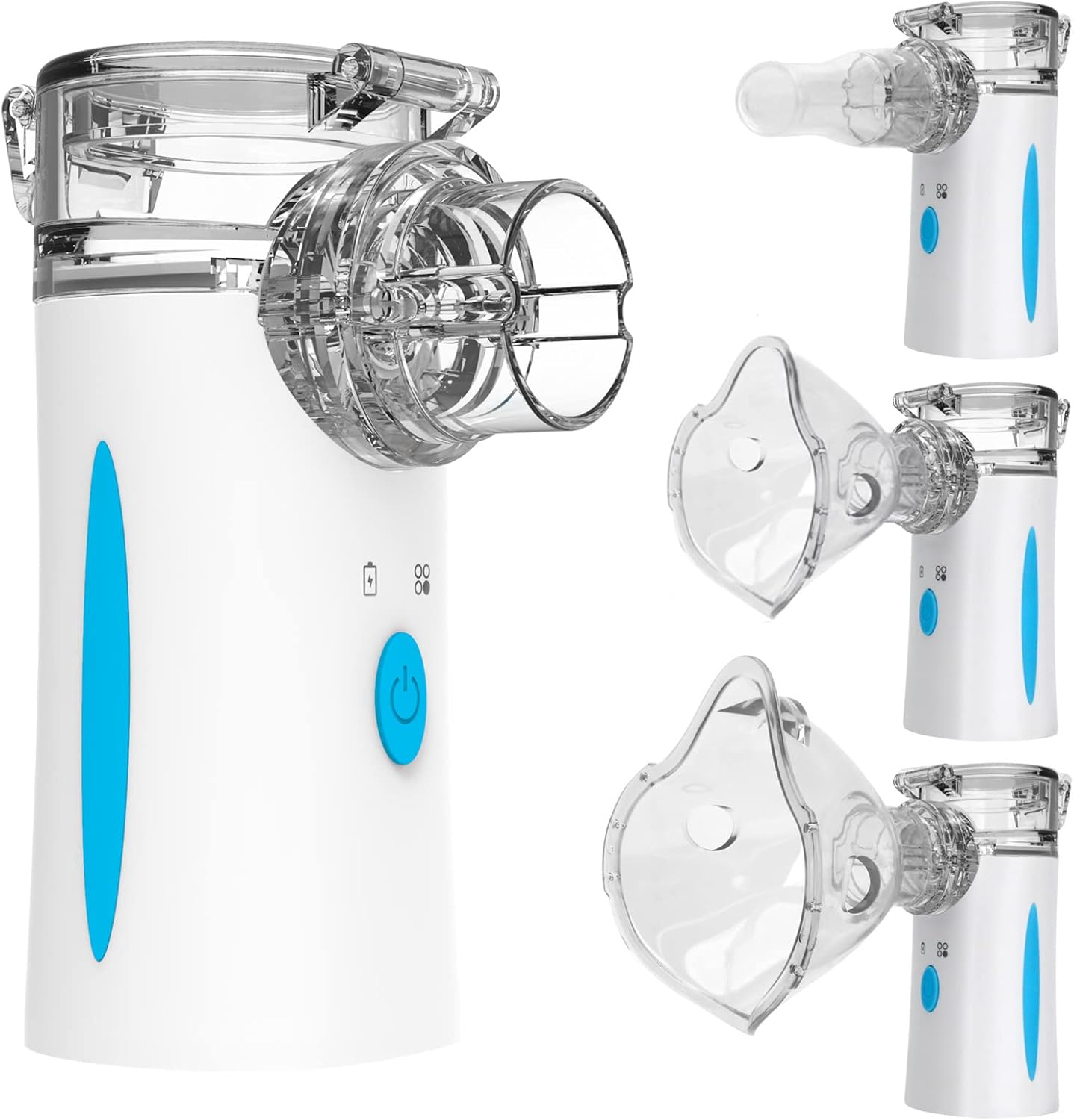Ultrasonic Nebulizer - Nebulizers, Rechargeable Nebulizer Machine for Adults and Kids, Portable Nebulizer with Two Modes & Self-Cleaning Function for Breathing Problems, FSA and HSA Eligible