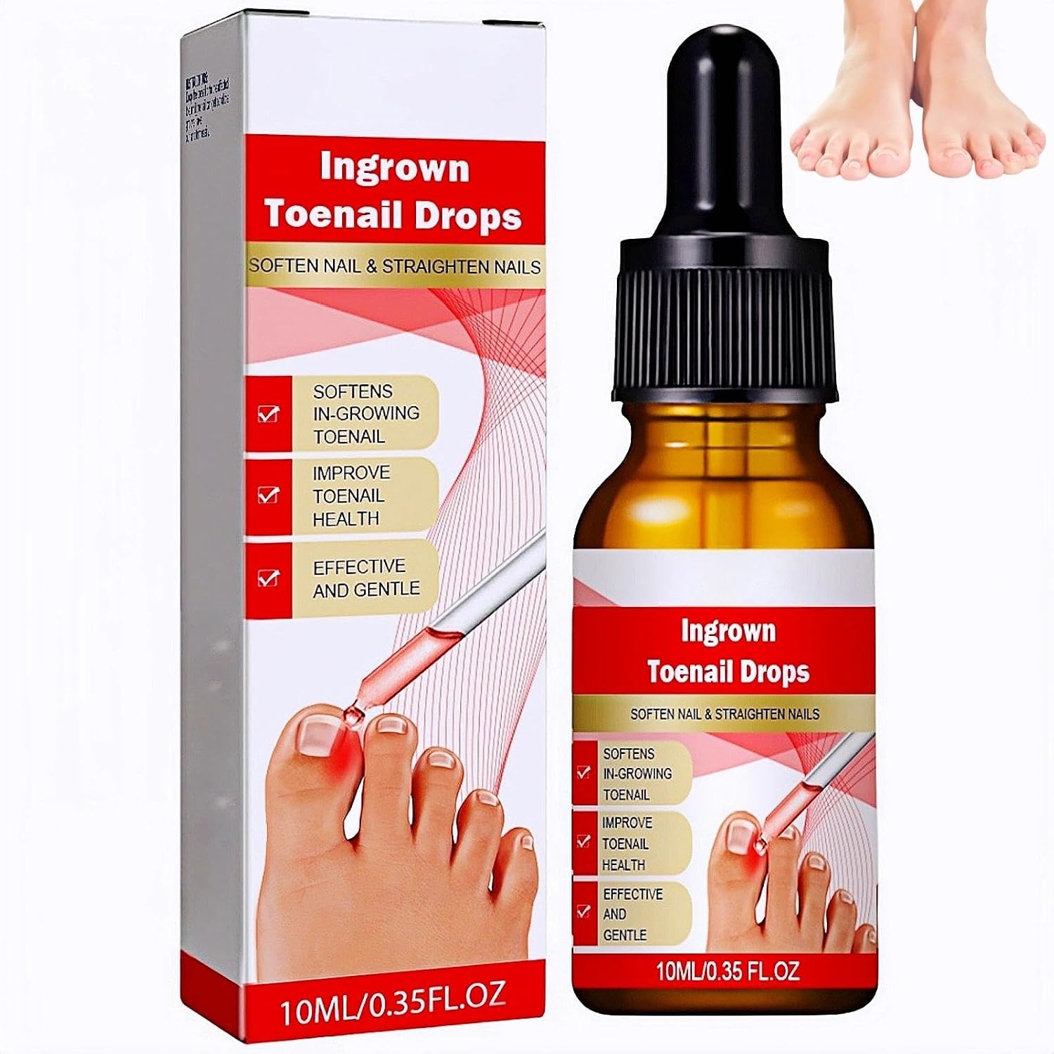 Ingrown Toenail Treatment Drops - Fast-Acting Nail Softener & Cuticle Oil, Relieve The Pain of Ingrowed Toenails. Nail Fungus Treatment For Toenail, Ingrowing Toenail-Treatment