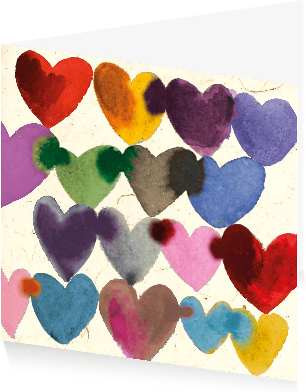 ArtPress Jenny Frean, Inky Hearts, Blank Greeting Card (15x15cm)