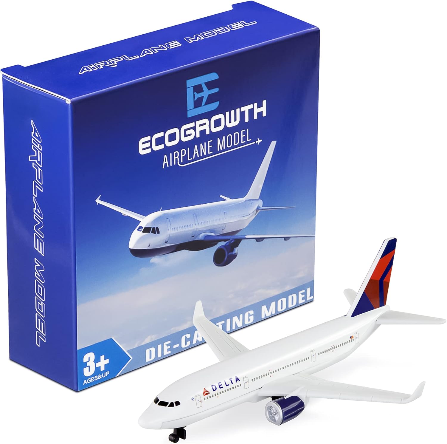 EcoGrowth Model Airplane American Delta Plane Model Plane Airplane for Collection & Gifts